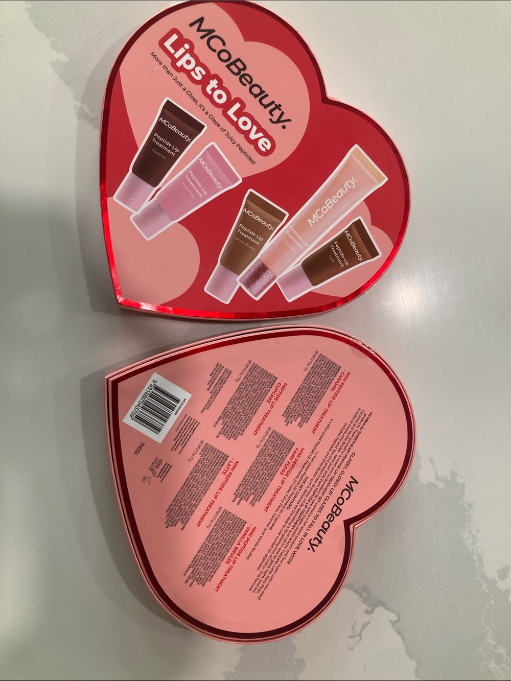 MCoBeauty Lips to Love Pink Lip Balm & Gloss Set
